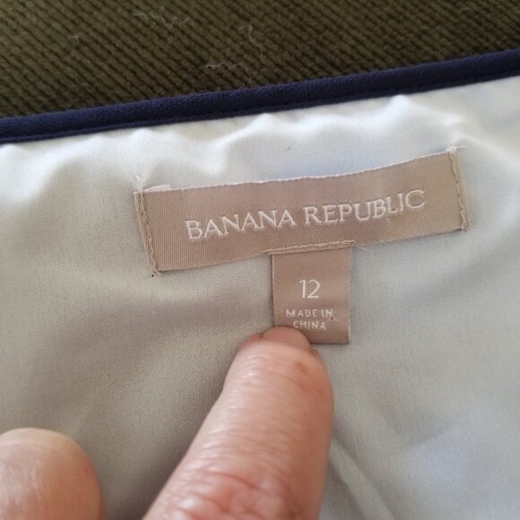 Banana Republic Pleated, Striped Dress - Picture 10 of 11